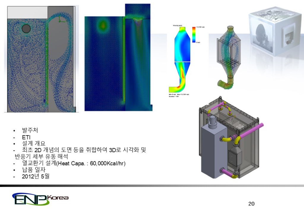 3D 시각화 및 반응기 유동해석